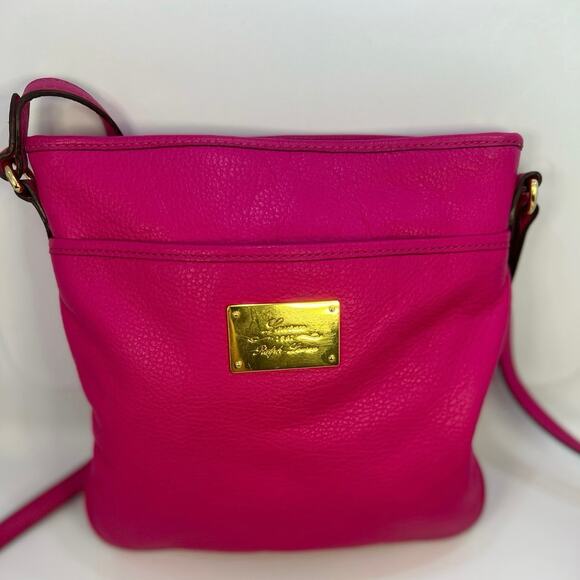 Polo Ralph Lauren Handbags - Polo Ralph Lauren Pink Leather Crossbody Handbag Purse